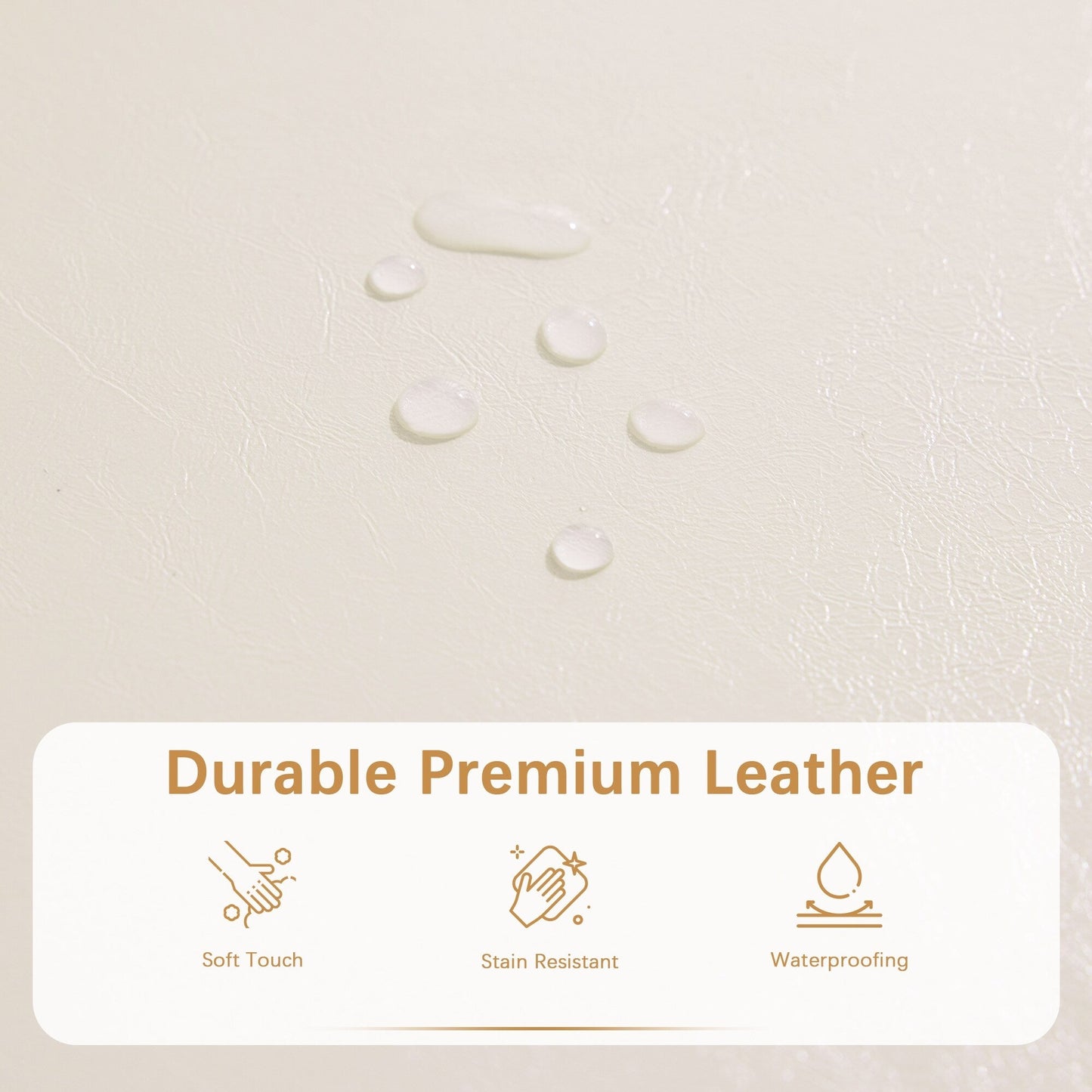 Ottoman rectangulaire de rangement recouvert de simili cuir - 50,3 x 17,50 x 18 pouces