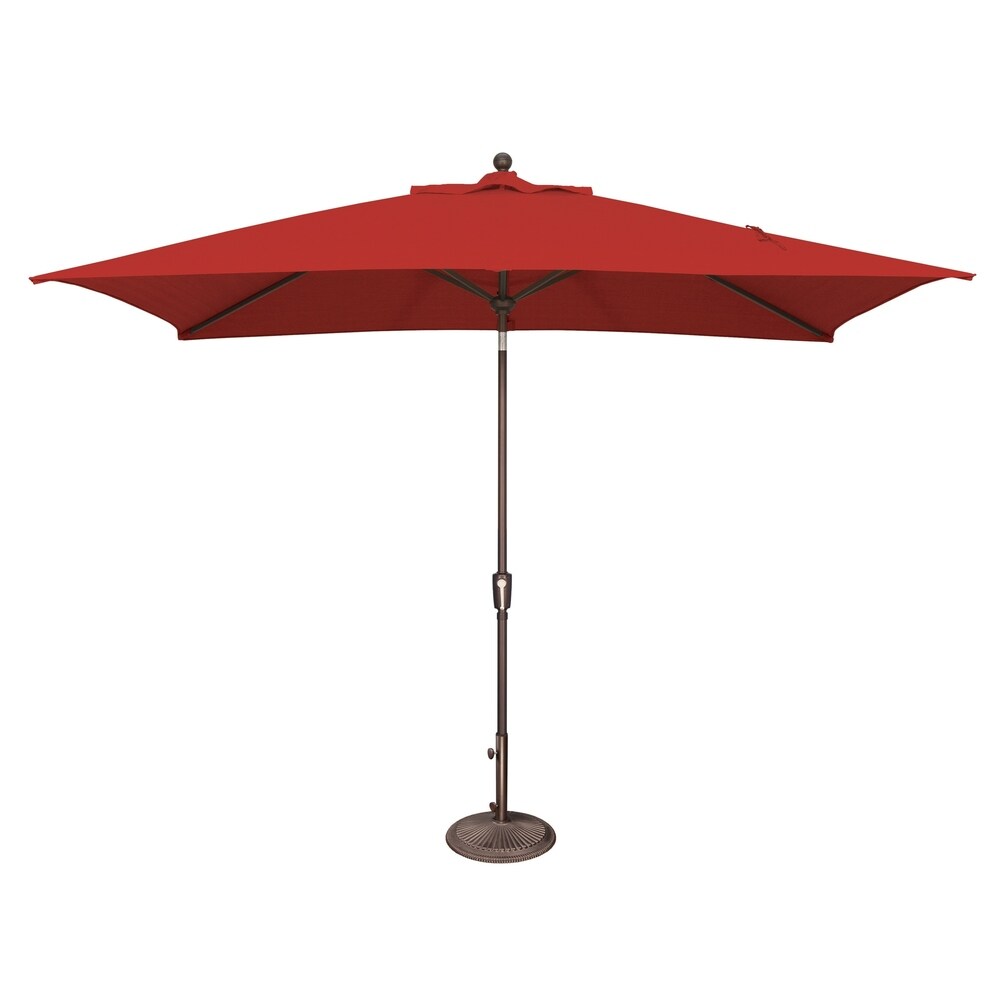 Parasol inclinable rectangulaire SimplyShade Catalina de 3 mètres avec bouton-poussoir