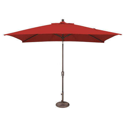 Parasol inclinable rectangulaire SimplyShade Catalina de 3 mètres avec bouton-poussoir