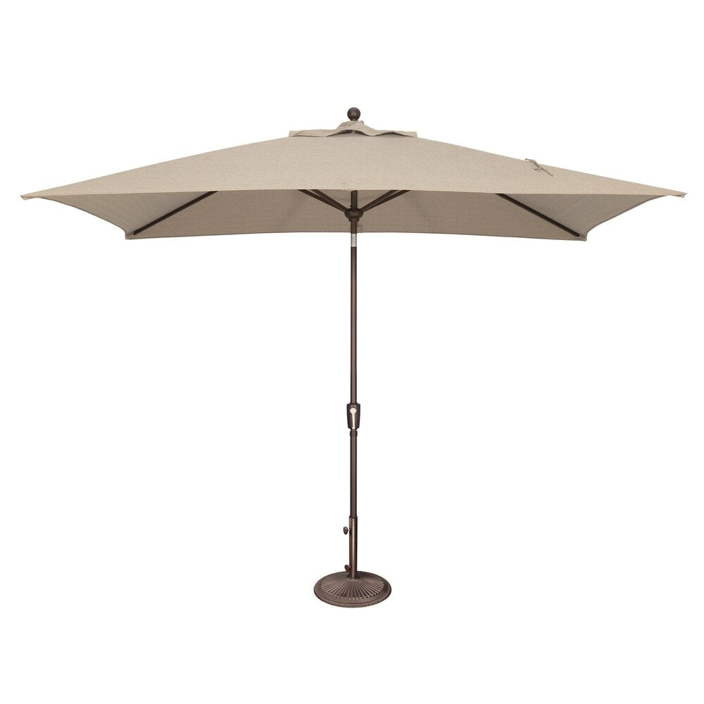 Parasol inclinable rectangulaire SimplyShade Catalina de 3 mètres avec bouton-poussoir