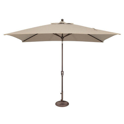Parasol inclinable rectangulaire SimplyShade Catalina de 3 mètres avec bouton-poussoir