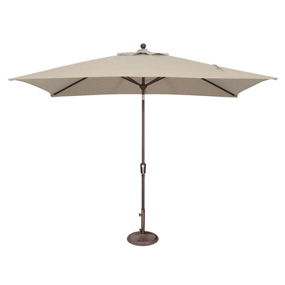 Parasol inclinable rectangulaire SimplyShade Catalina de 3 mètres avec bouton-poussoir