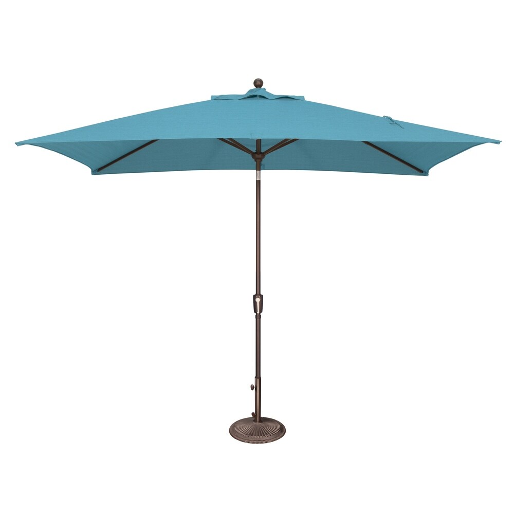 Parasol inclinable rectangulaire SimplyShade Catalina de 3 mètres avec bouton-poussoir
