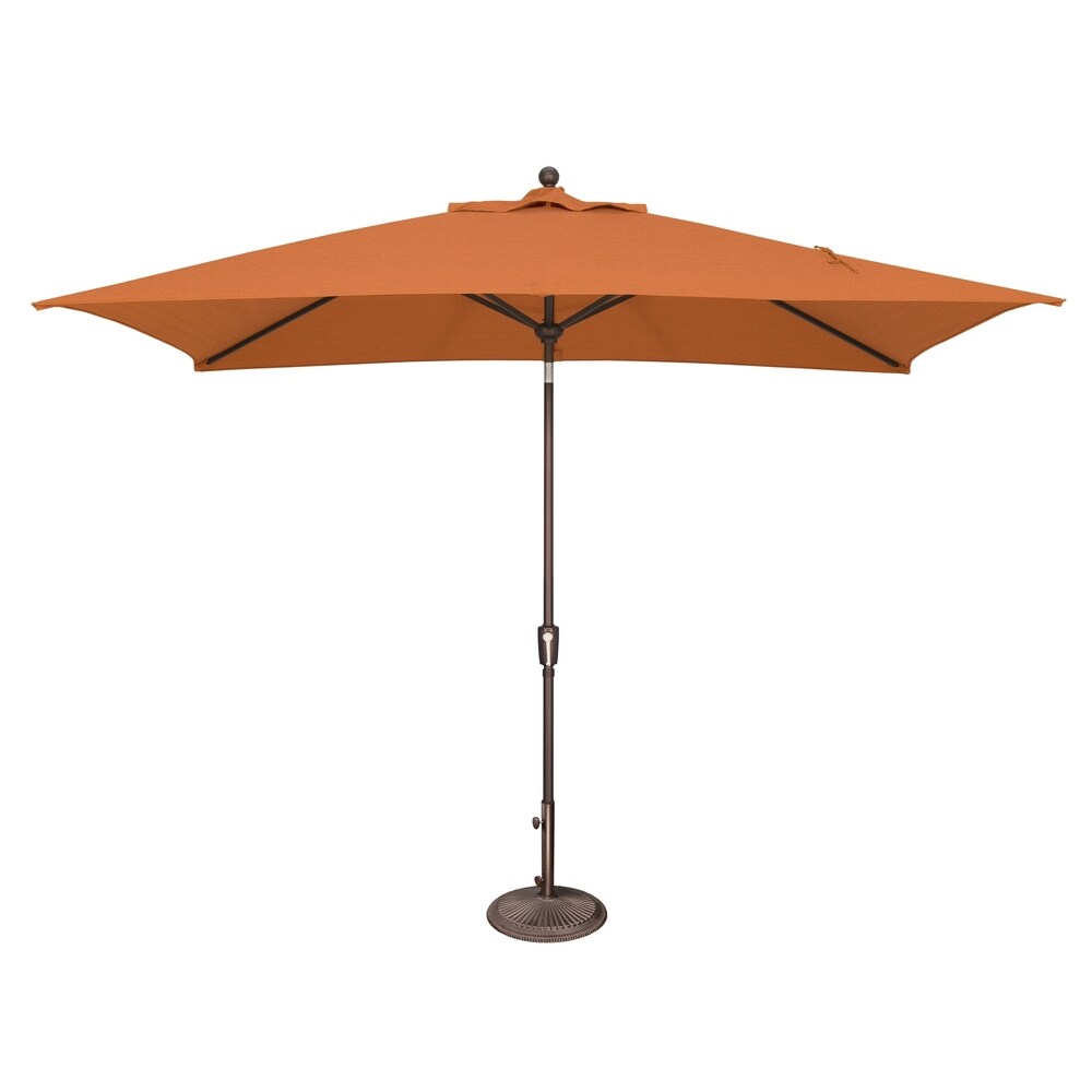 Parasol inclinable rectangulaire SimplyShade Catalina de 3 mètres avec bouton-poussoir