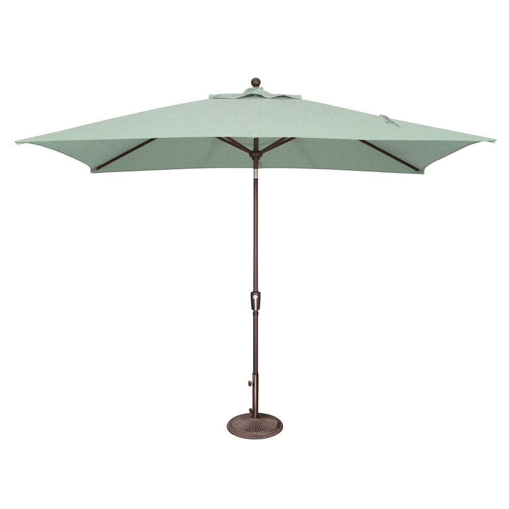 Parasol inclinable rectangulaire SimplyShade Catalina de 3 mètres avec bouton-poussoir