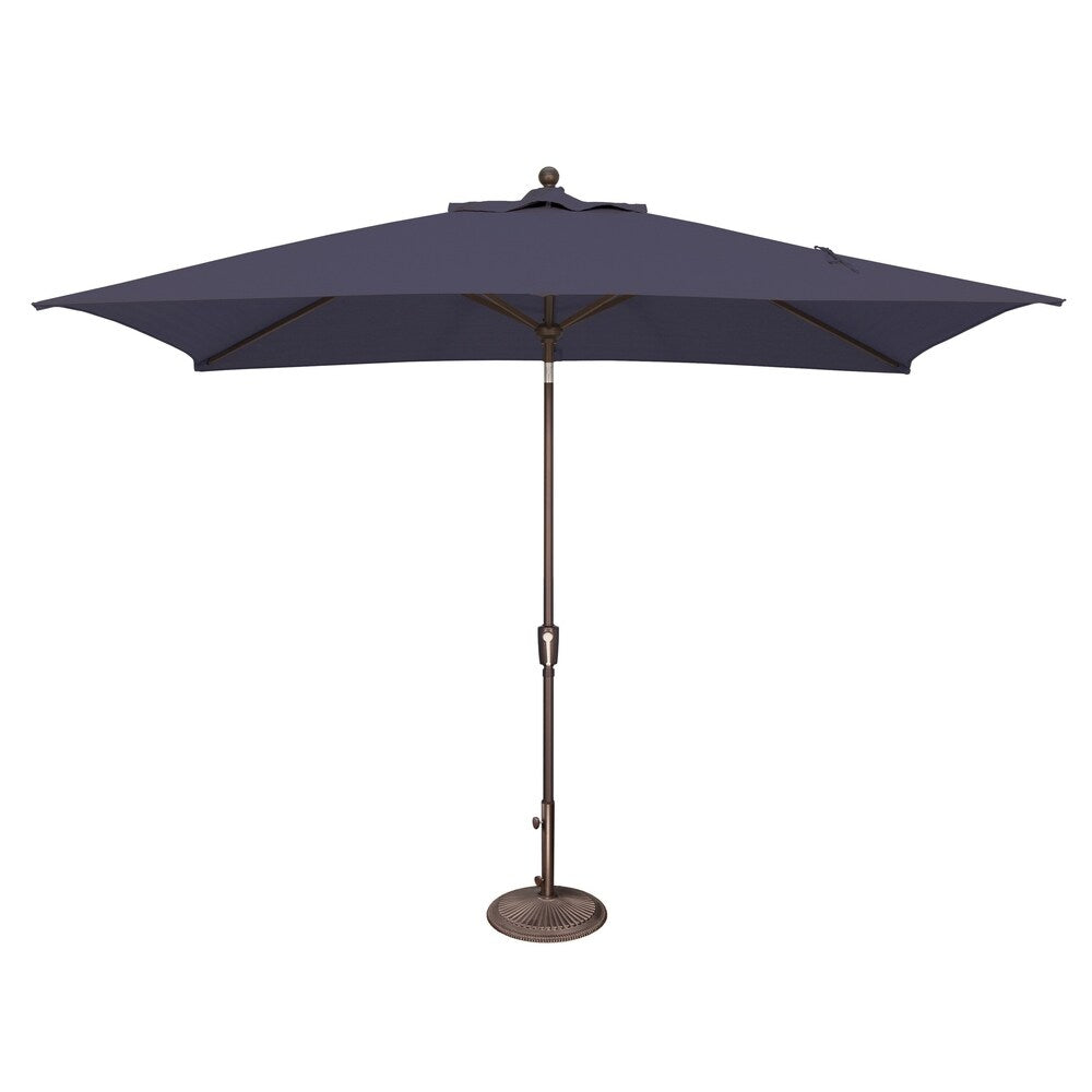 Parasol inclinable rectangulaire SimplyShade Catalina de 3 mètres avec bouton-poussoir