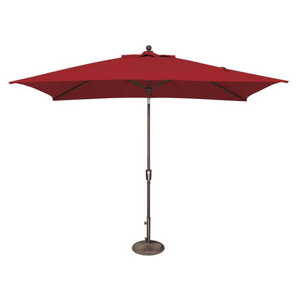 Parasol inclinable rectangulaire SimplyShade Catalina de 3 mètres avec bouton-poussoir