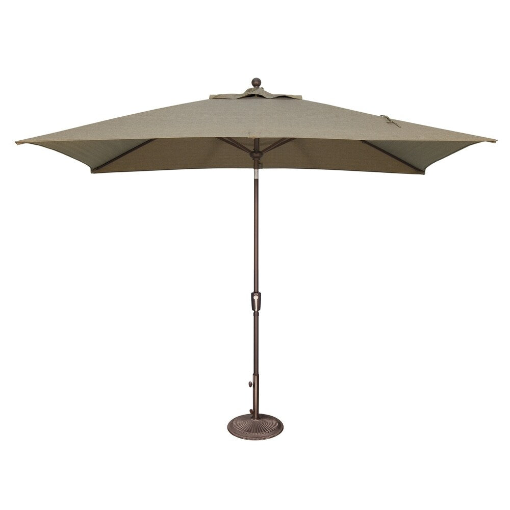 Parasol inclinable rectangulaire SimplyShade Catalina de 3 mètres avec bouton-poussoir