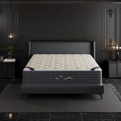 Matelas hybride double face SweDrea de 35 cm (14 po) de luxe – Fermeté moyenne/ferme avec les certifications CertiPUR-US, SGS et OEKO-TEX