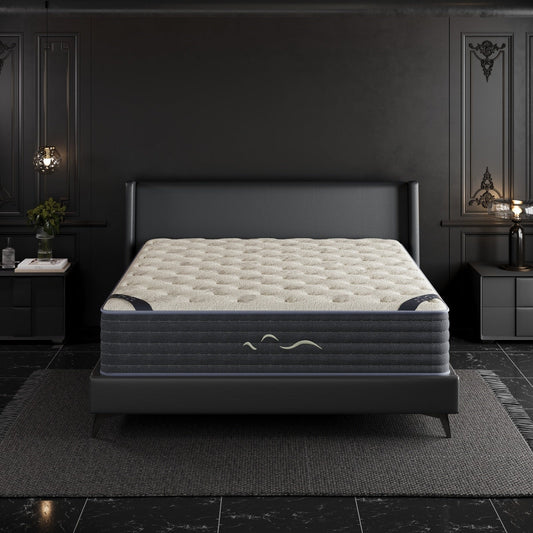 Matelas hybride double face SweDrea de 35 cm (14 po) de luxe – Fermeté moyenne/ferme avec les certifications CertiPUR-US, SGS et OEKO-TEX