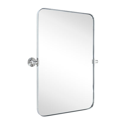 TEHOME Jonathan Miroir mural rectangulaire pivotant et inclinable en métal