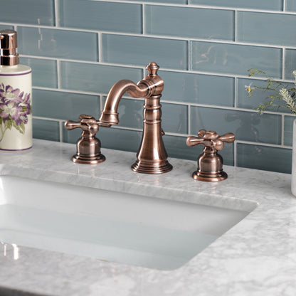 Robinet de salle de bain à large espacement de 8 pouces, style américain classique