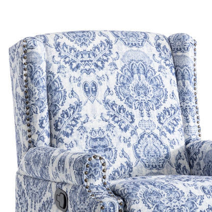 Lot de 2 chaises inclinables à bascule pivotantes à commande manuelle avec dossier inclinable, motif, 73,7 cm de largeur.