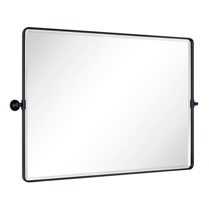TEHOME Lutalo miroir de salle de bain/coiffeuse horizontal biseauté