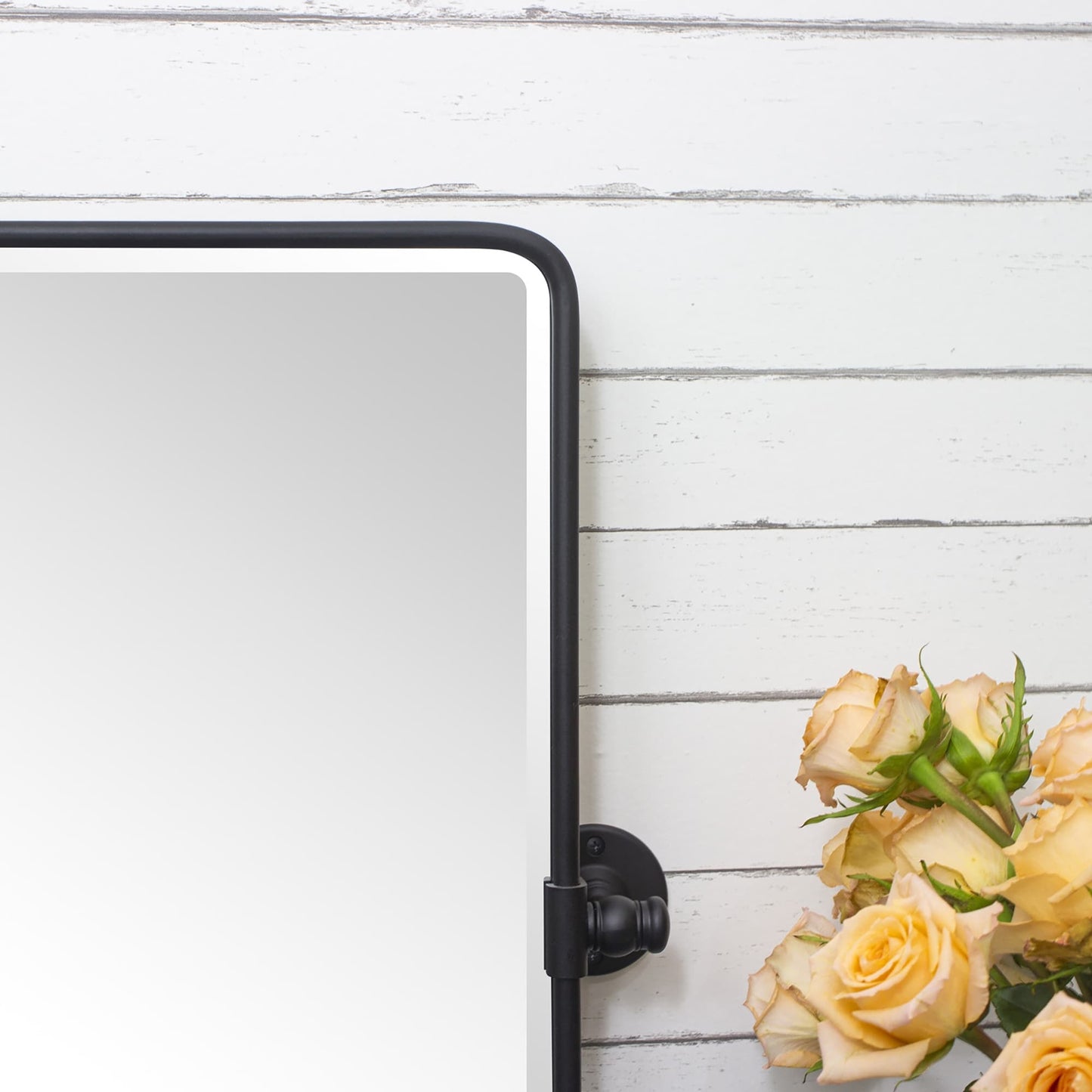 TEHOME Lutalo miroir de salle de bain/coiffeuse horizontal biseauté