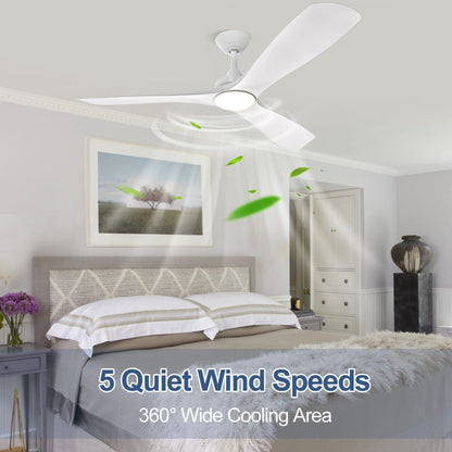 Ventilateur de plafond à télécommande avec éclairage, à encastrer