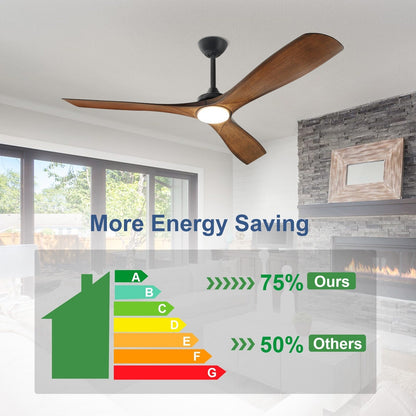 Ventilateur de plafond à télécommande avec éclairage, à encastrer