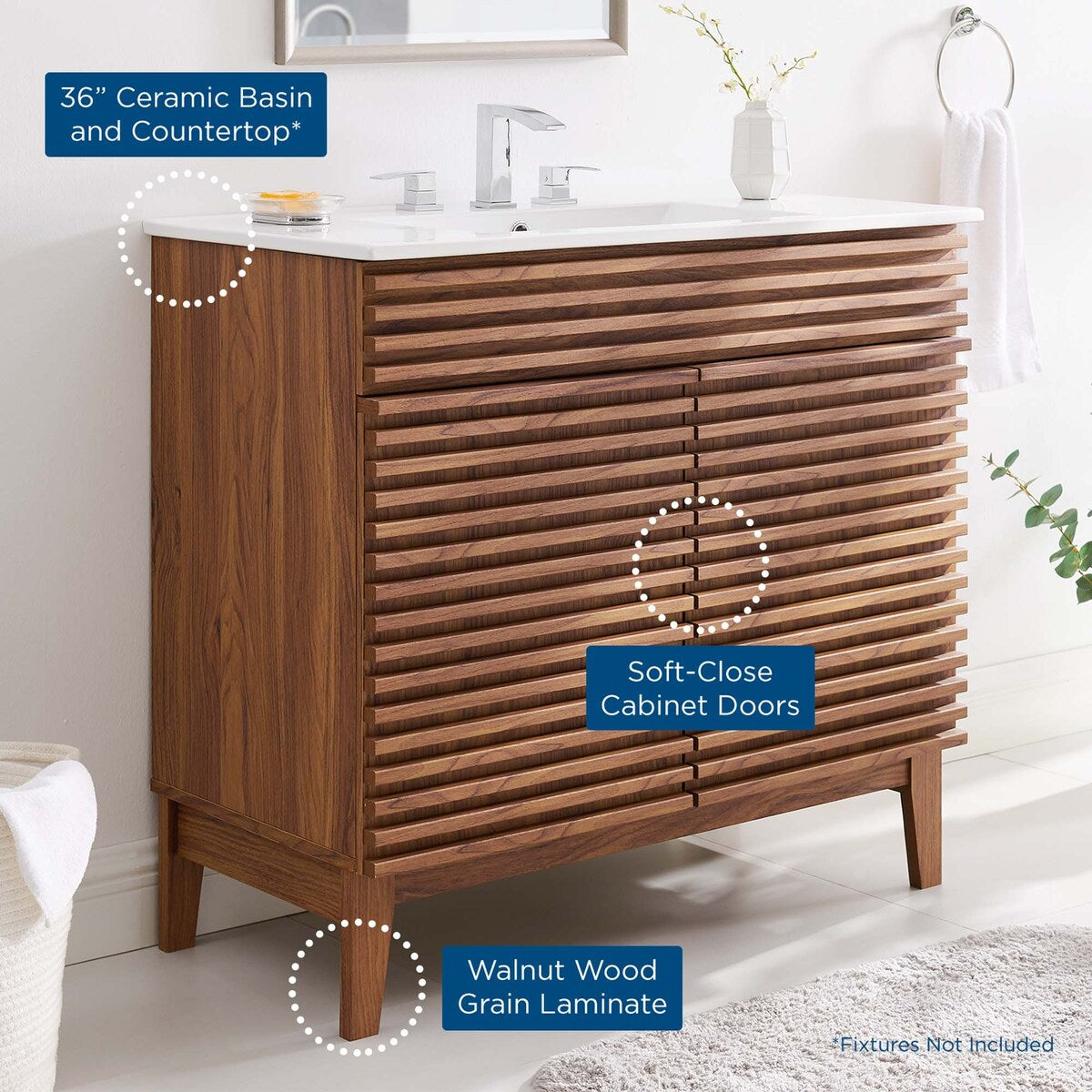 Modèle 36 Meuble-lavabo de salle de bain