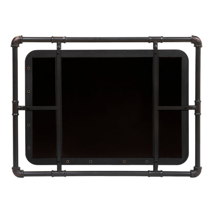 Miroir mural suspendu en métal Revo Industrial de 78 cm (31 pouces) de Furniture of America