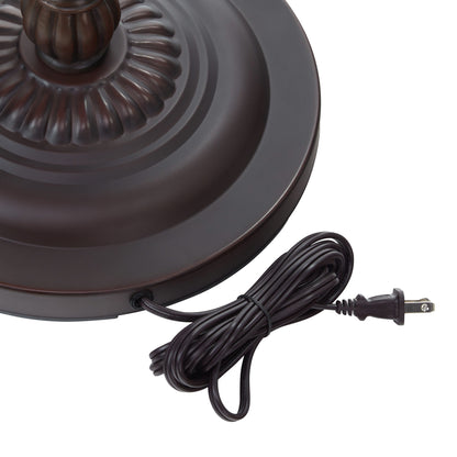 Lampe de sol River of Goods Allistar en verre teinté et résine, 3 lumières, 163 cm de haut - 51L x 51l x 163H