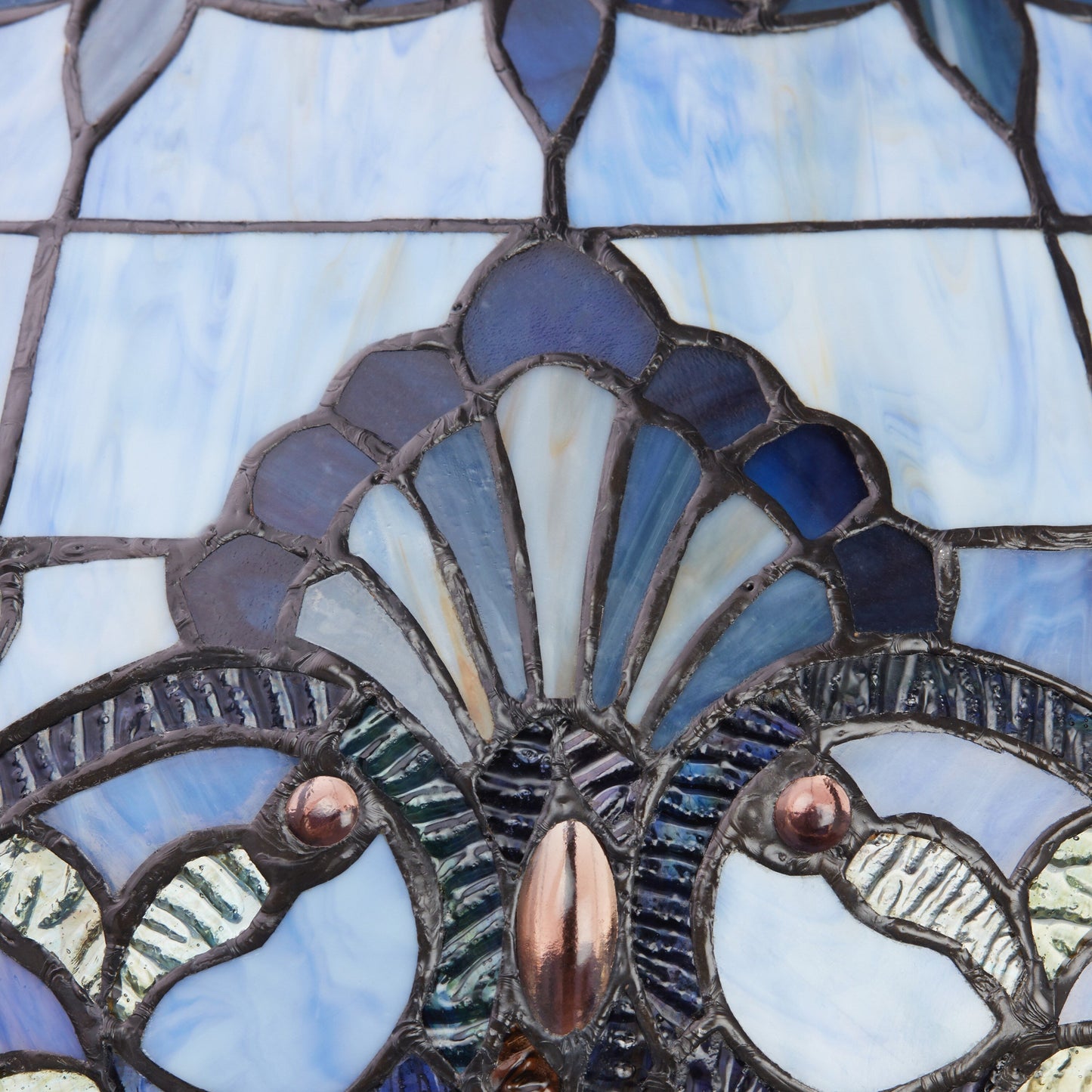 Lampe de sol River of Goods Allistar en verre teinté et résine, 3 lumières, 163 cm de haut - 51L x 51l x 163H