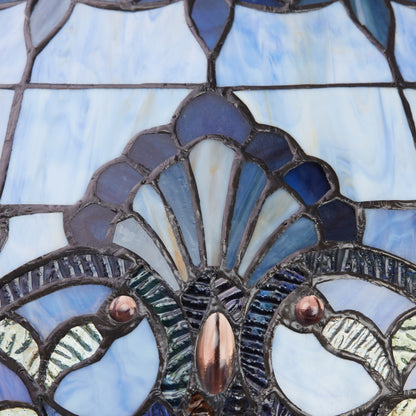 Lampe de sol River of Goods Allistar en verre teinté et résine, 3 lumières, 163 cm de haut - 51L x 51l x 163H