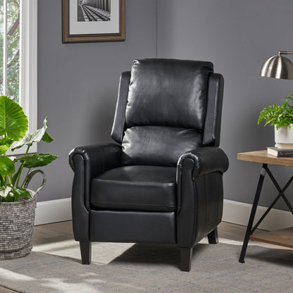 Fauteuil inclinable à dossier basculant en cuir PU Roomfitters Ultimate Comfort, fauteuil inclinable luxueux pour salon ou chambre à coucher
