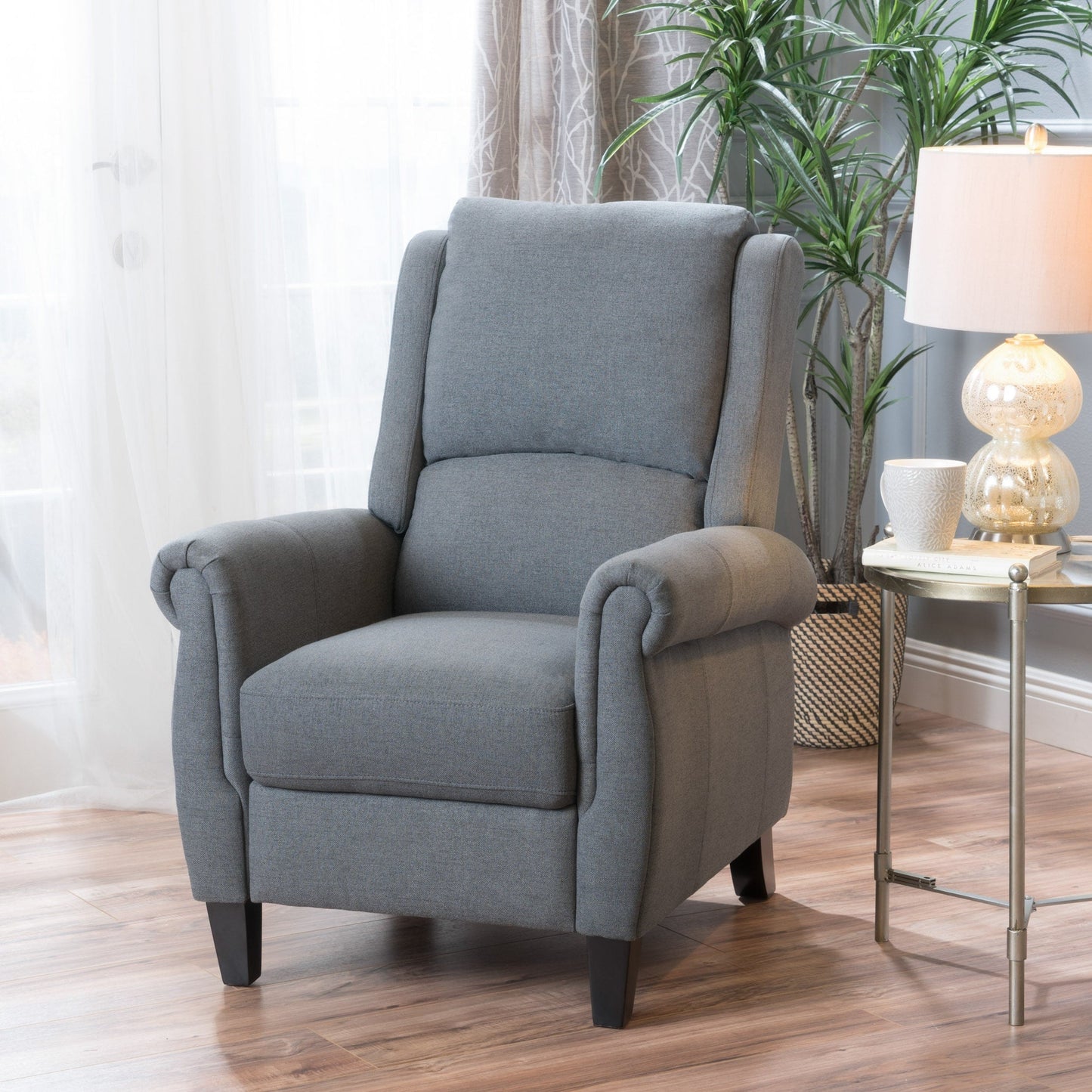 Fauteuil inclinable à dossier basculant en cuir PU Roomfitters Ultimate Comfort, fauteuil inclinable luxueux pour salon ou chambre à coucher