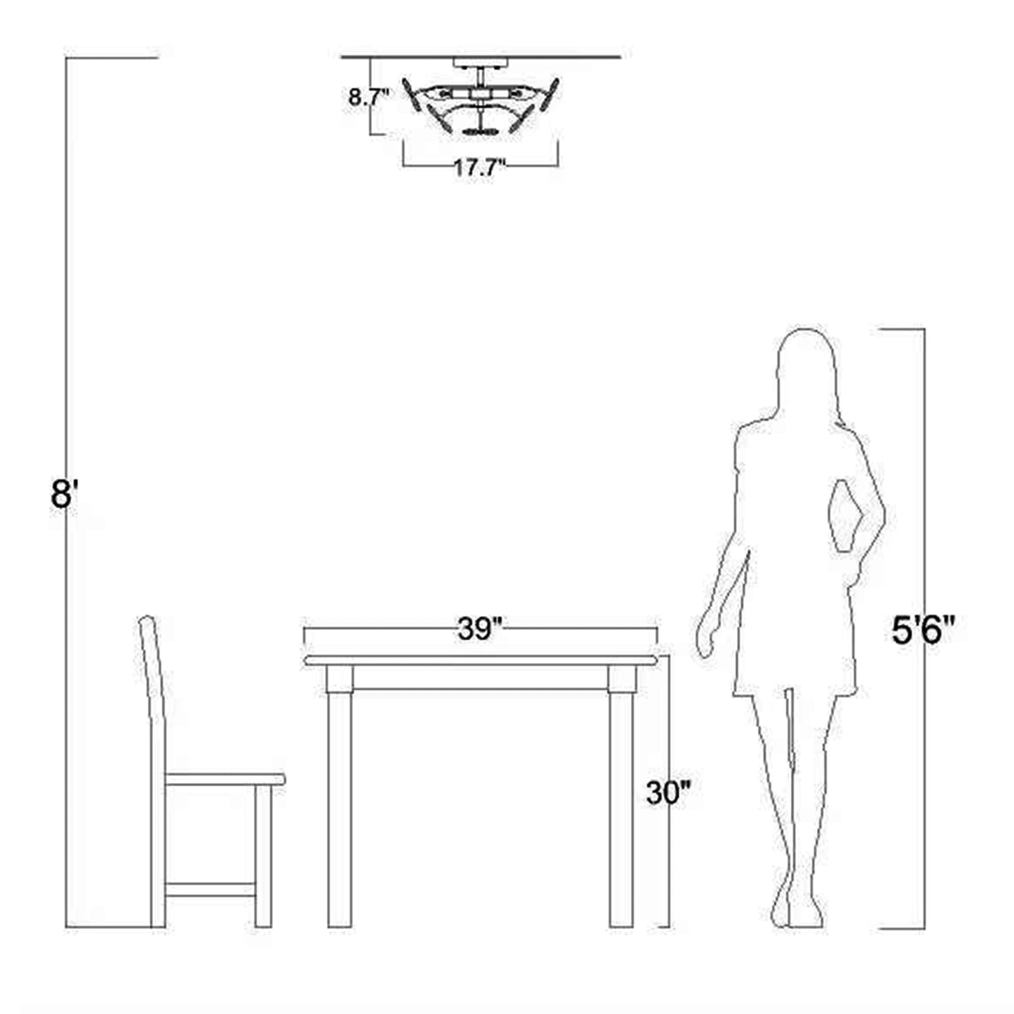 Rosa Plafonnier à 6 lumières avec cristaux en forme de fleur, couleur champagne argenté brossé - 45 cm de diamètre x 22 cm de hauteur