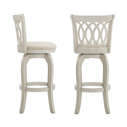 Tabouret de bar pivotant Rovinj avec dossier incurvé