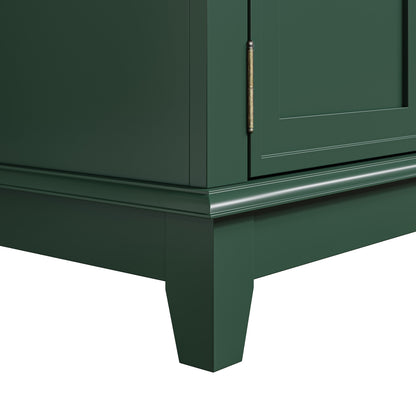 Meuble TV rustique de 183 cm (72 pouces) avec étagères réglables et rangement caché - 183 cm de largeur