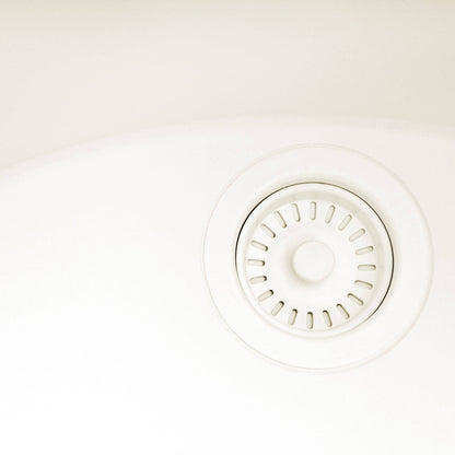 Ruvati Lavabo de buanderie à encastrer sous plan de travail Workstation Warm White en epiRock de 25 pouces - RVG2321WB