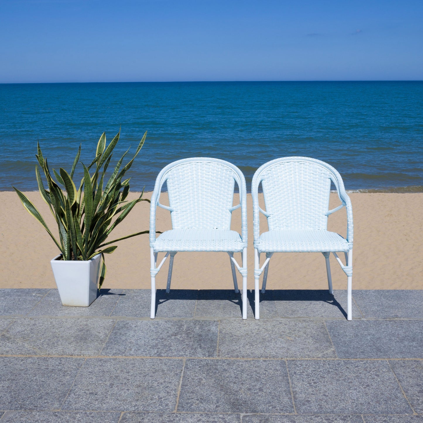 Fauteuil à accoudoirs SAFAVIEH Doreth (lot de 2) - 58,4 x 91,4 x 63,5 cm (LxlxH)