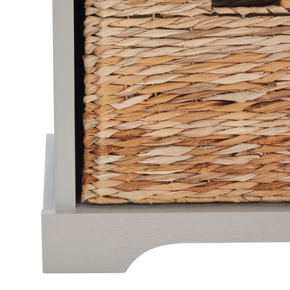 Banc-pouf SAFAVIEH Euphemia en osier brun - 85 x 41 x 50 cm - 86L x 41P x 50H