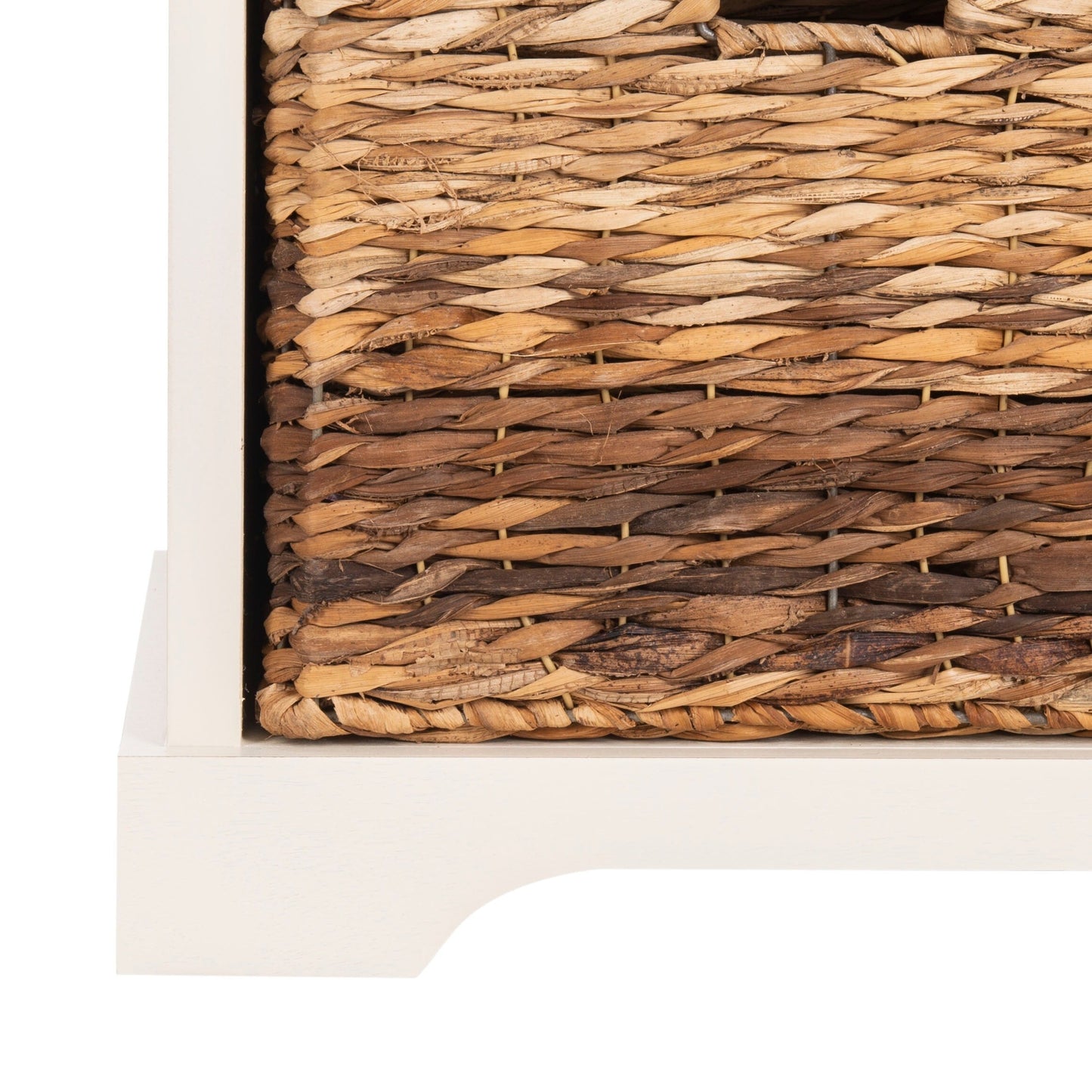 Banc-pouf SAFAVIEH Euphemia en osier brun - 85 x 41 x 50 cm - 86L x 41P x 50H