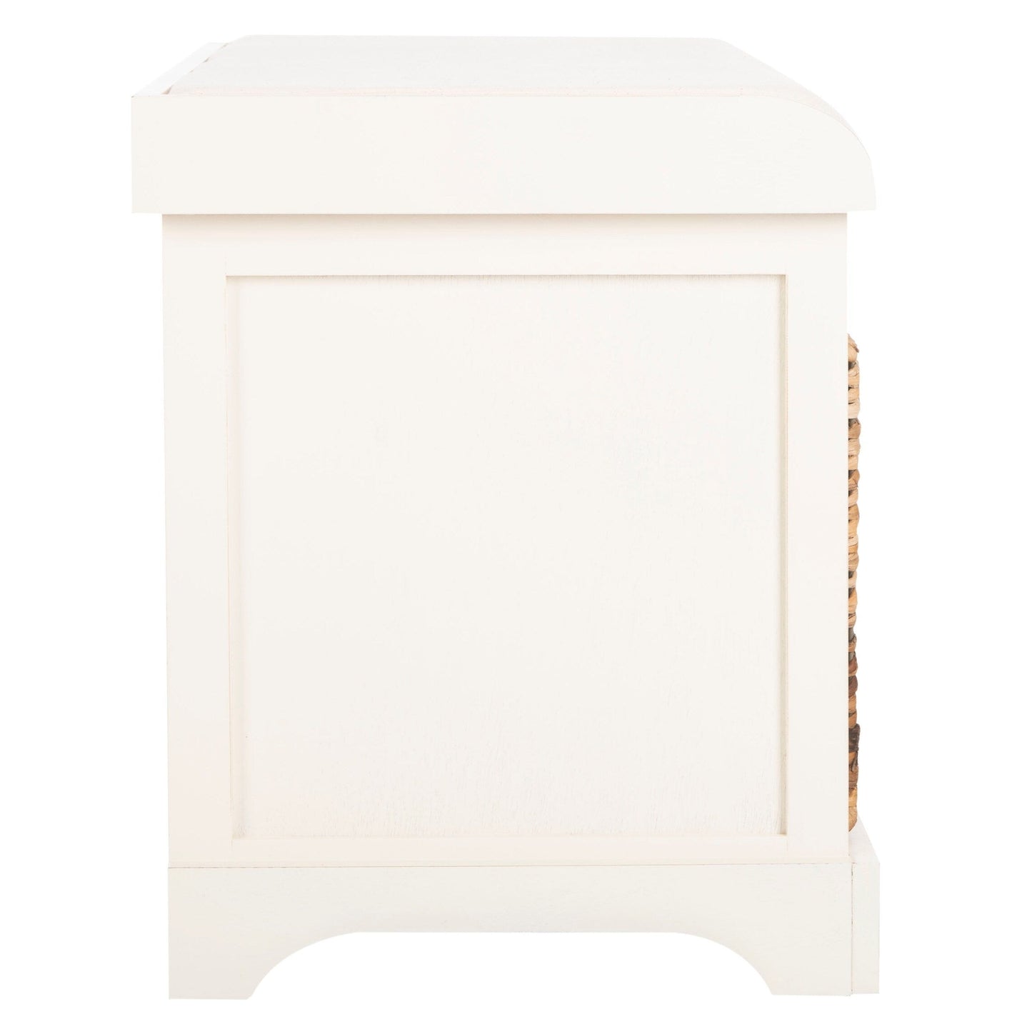 Banc-pouf SAFAVIEH Euphemia en osier brun - 85 x 41 x 50 cm - 86L x 41P x 50H