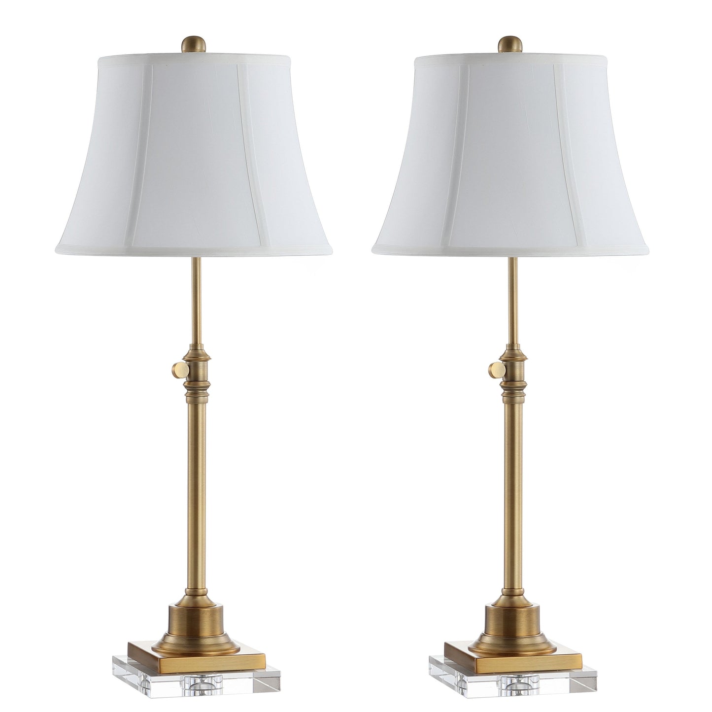 SAFAVIEH Lighting Amande, ensemble de 2 lampes de table à hauteur réglable de 27 à 31 pouces - 13L x 13P x 31H (cm)