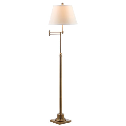 SAFAVIEH Lighting Tracee Lampe de sol pivotante dorée de 60 pouces - 16x16x54.5-68.5 - 16Lx16Px69H