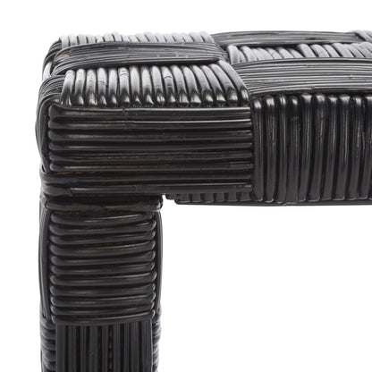 Table console en rotin SAFAVIEH Mindel - 51L x 14P x 32H (largeur x profondeur x hauteur)