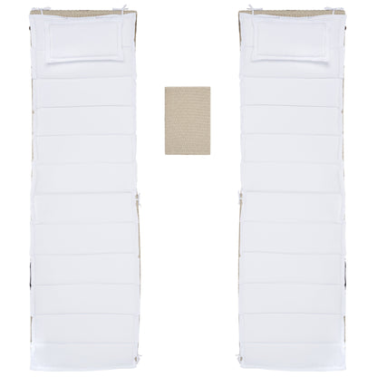 Ensemble de chaises longues de jardin Blaguna 3 pièces de SAFAVIEH - 83L x 20P x 24H (dimensions en pouces)