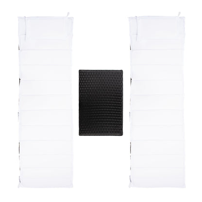 Ensemble de chaises longues de jardin Blaguna 3 pièces de SAFAVIEH - 83L x 20P x 24H (dimensions en pouces)