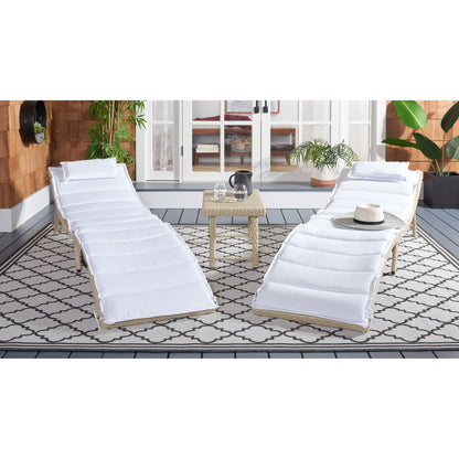 Ensemble de chaises longues de jardin Blaguna 3 pièces de SAFAVIEH - 83L x 20P x 24H (dimensions en pouces)