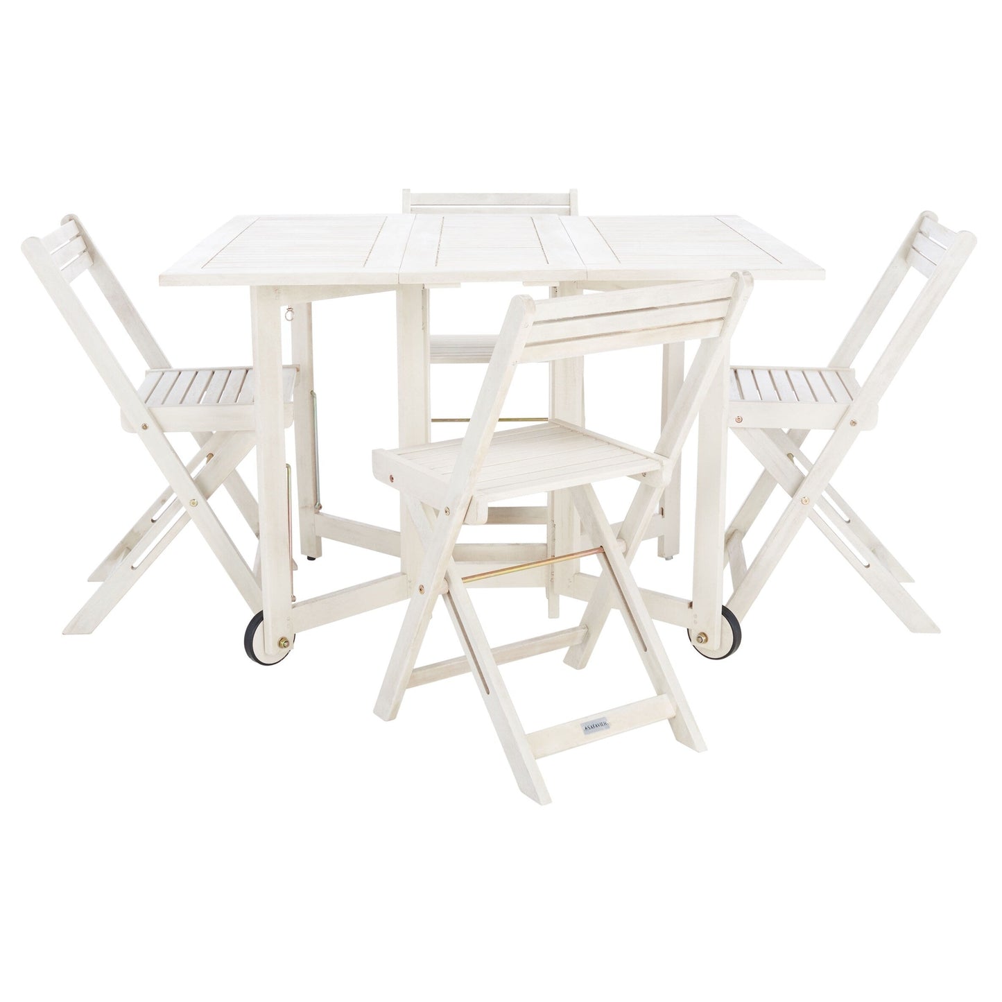 Ensemble de table de jardin SAFAVIEH Brandy 5 pièces - 109 L x 89 P x 74 H (cm)