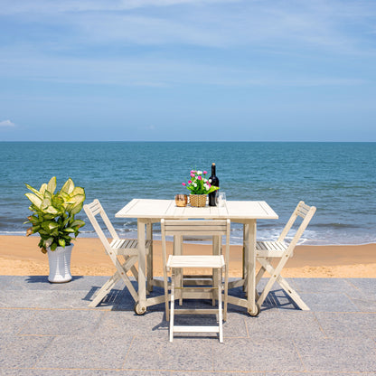 Ensemble de table de jardin SAFAVIEH Brandy 5 pièces - 109 L x 89 P x 74 H (cm)