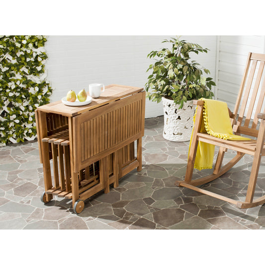 Ensemble de table de jardin SAFAVIEH Brandy 5 pièces - 109 L x 89 P x 74 H (cm)