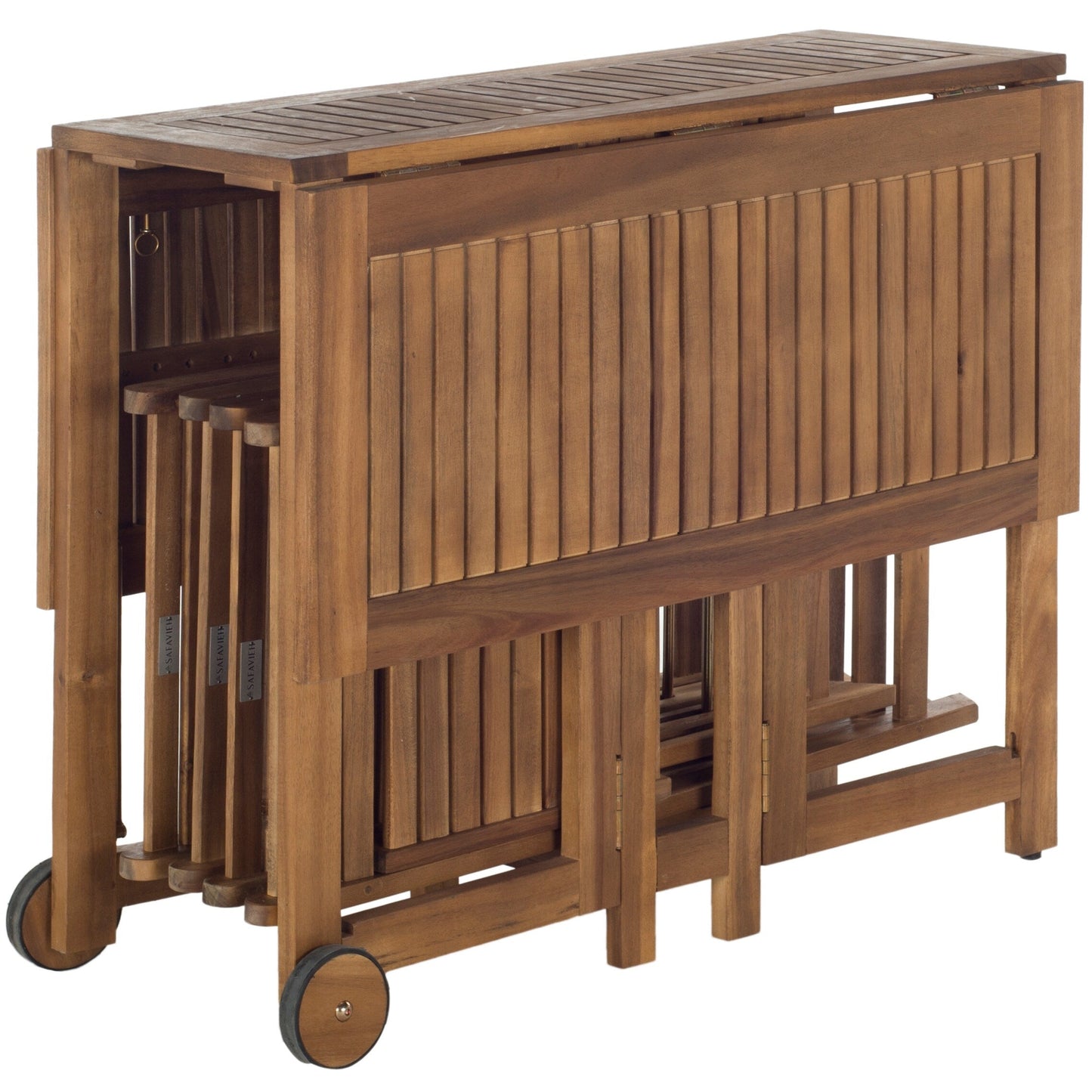 Ensemble de table de jardin SAFAVIEH Brandy 5 pièces - 109 L x 89 P x 74 H (cm)