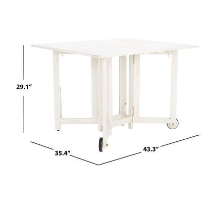 Ensemble de table de jardin SAFAVIEH Brandy 5 pièces - 109 L x 89 P x 74 H (cm)