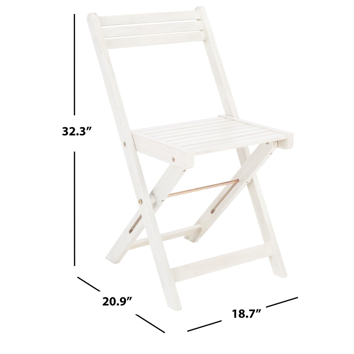 Ensemble de table de jardin SAFAVIEH Brandy 5 pièces - 109 L x 89 P x 74 H (cm)