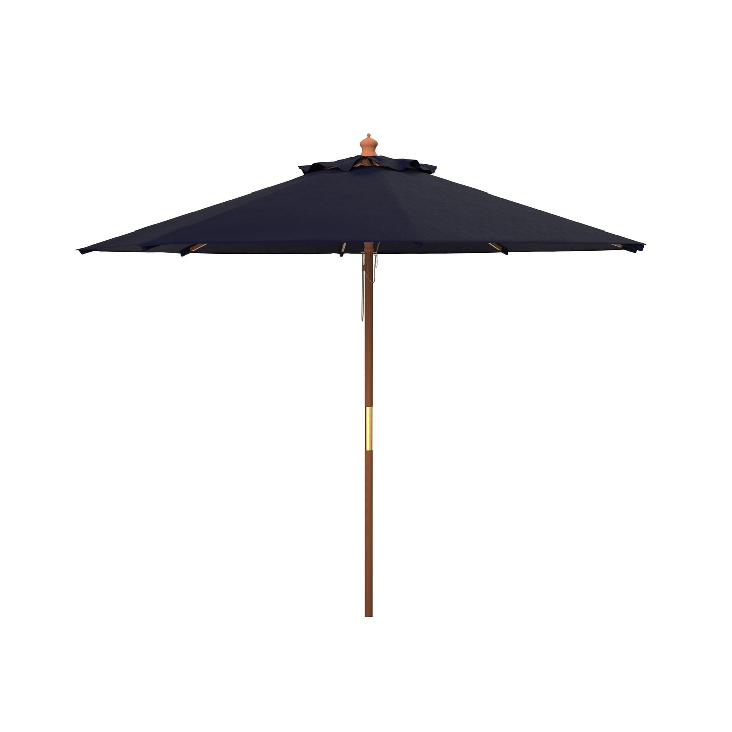 Parasol de jardin Glauca 3,35 m (11 pieds) en bois avec poulie de la marque SAFAVIEH