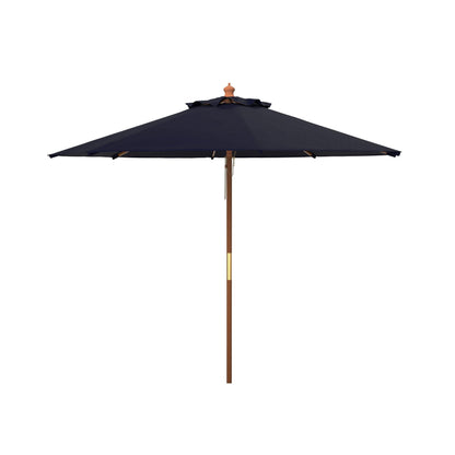 Parasol de jardin Glauca 3,35 m (11 pieds) en bois avec poulie de la marque SAFAVIEH